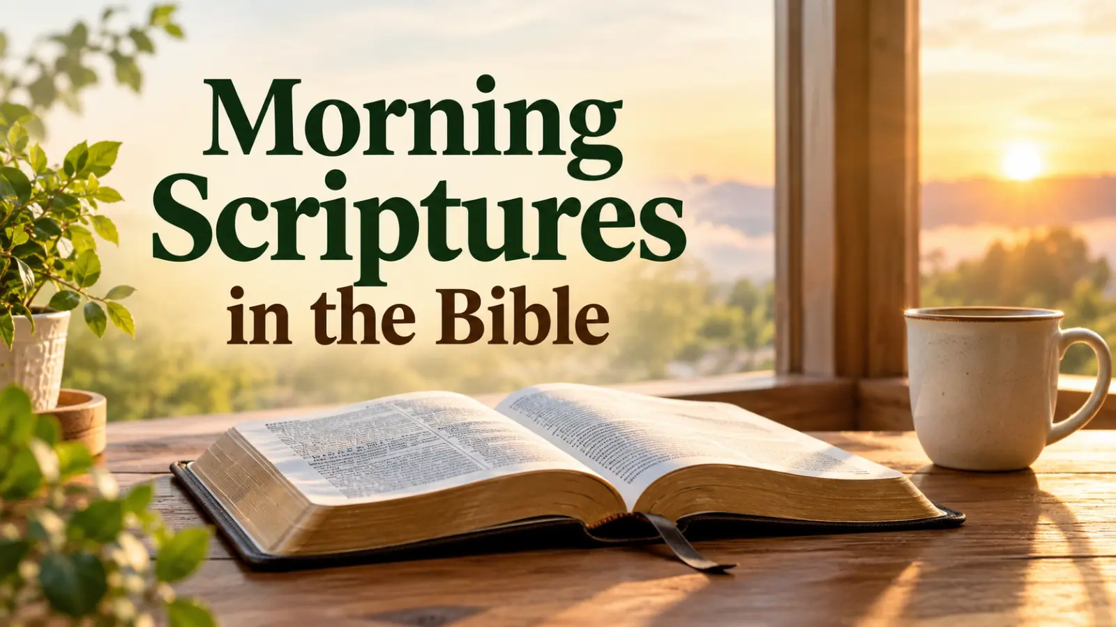 morning scriptures in the bible