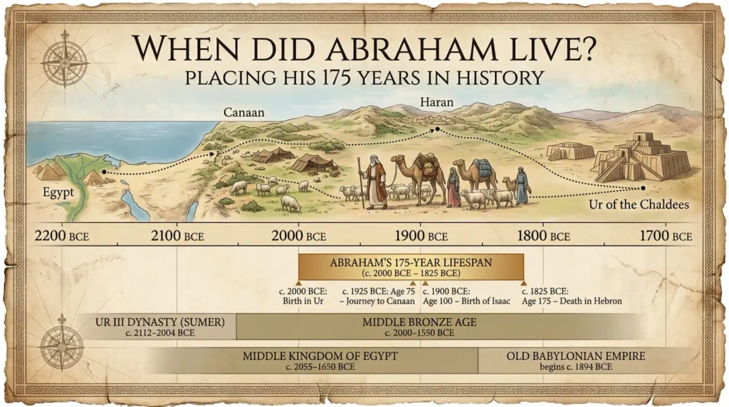 how old was abraham when he died 